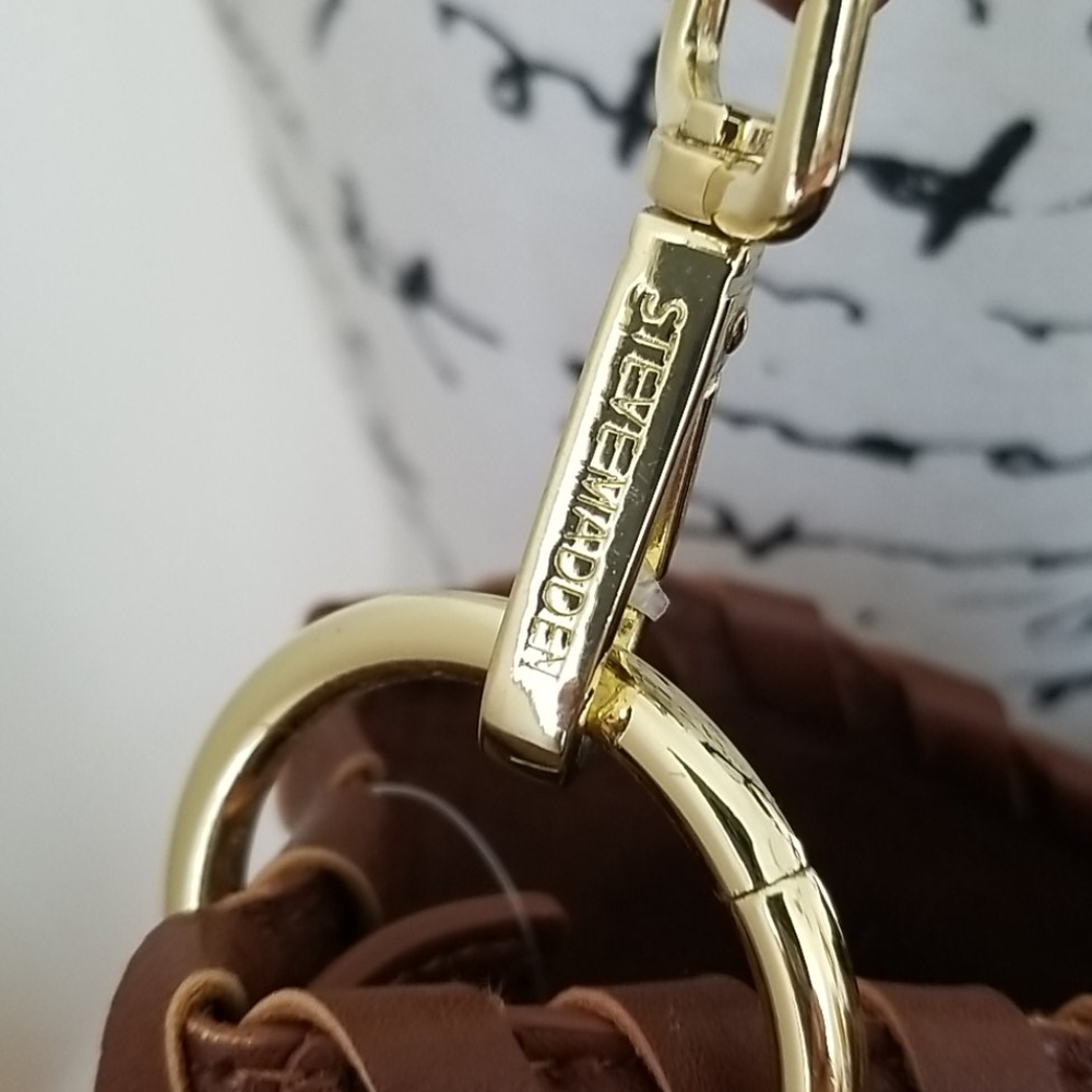Steve Madden Chesnut Brown FAWN XLarge Satchel Bag - Picture 3 of 14